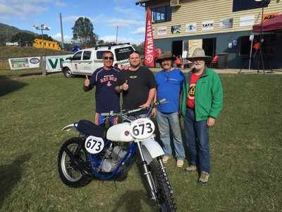 Paul, myself, Ken &amp; Ed, classic dirt 2015, Connondale, Australia