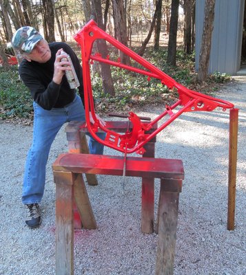 Ace Frame Rotisserie w/optional board holder.