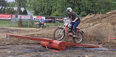 Jerry Carter on the full size teeter-totter!