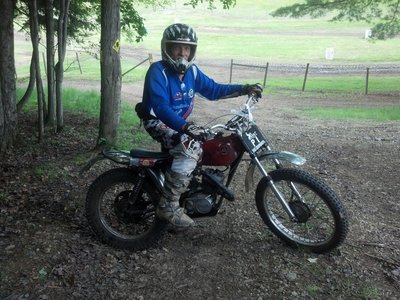 Jerry on his Wombat trials bike