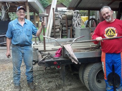 Mike and Scott repair the bars