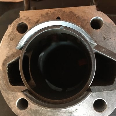 Bottom side of cylinder