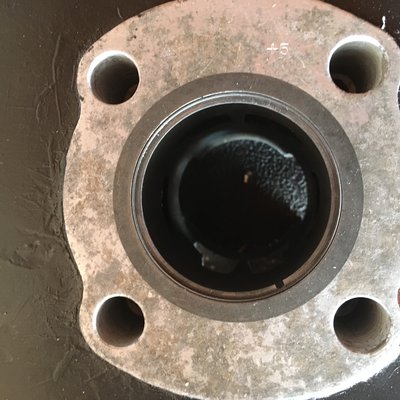 Top side of cylinder